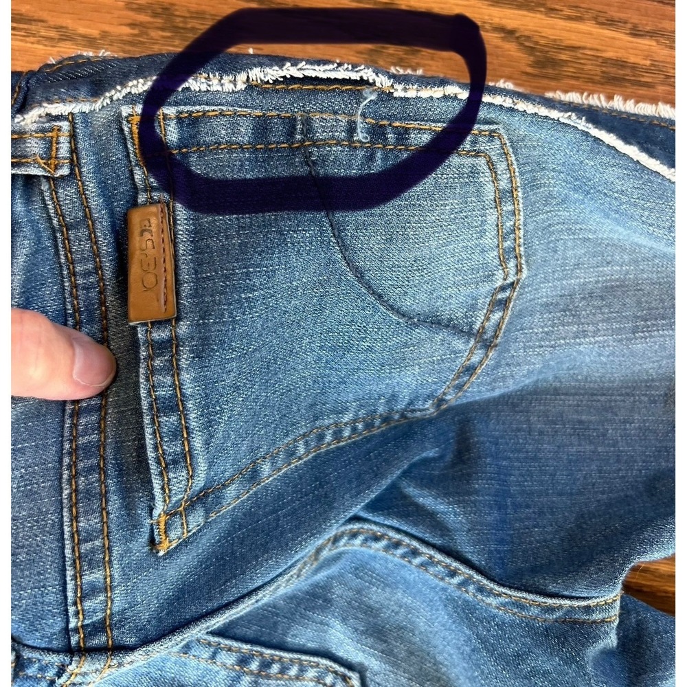 Joes Jeans Girls‎ Size 7 Blue Denim Frayed Side Stripe Slim Jeans *see note* - Picture 5 of 16